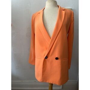 Mural womens blazer XS orange double breasted casual business corporate office